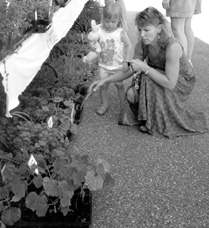 mom & daughter w/herbs