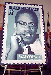 Malcolm X Stamp